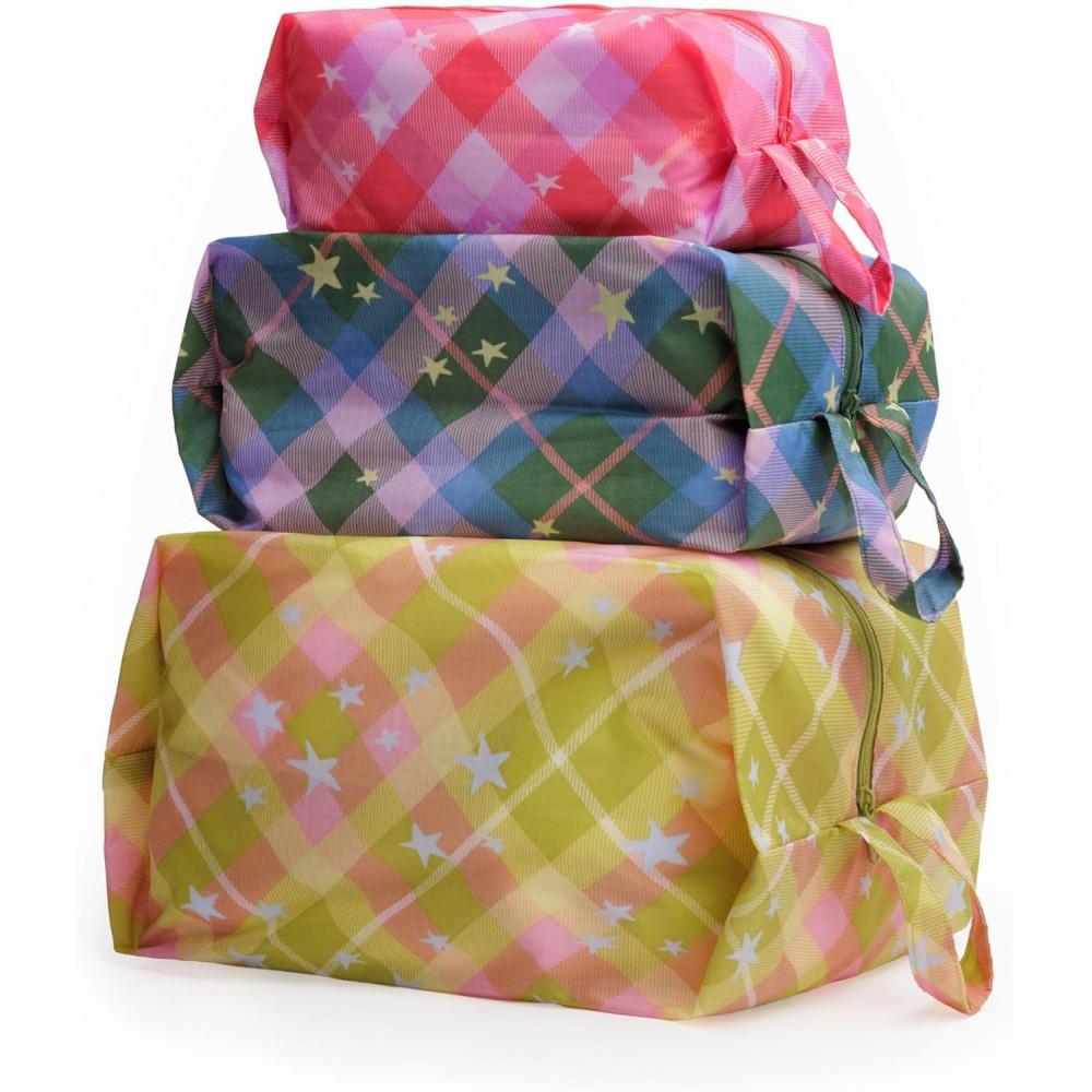 imageBAGGU 3D Zip SetStar Plaid