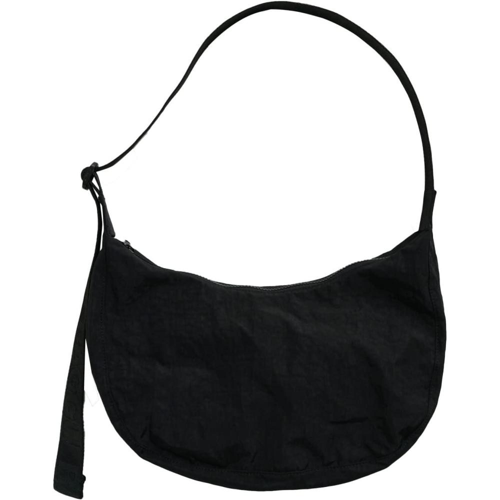 imageBAGGU Medium Nylon Crescent Bag  Black 375