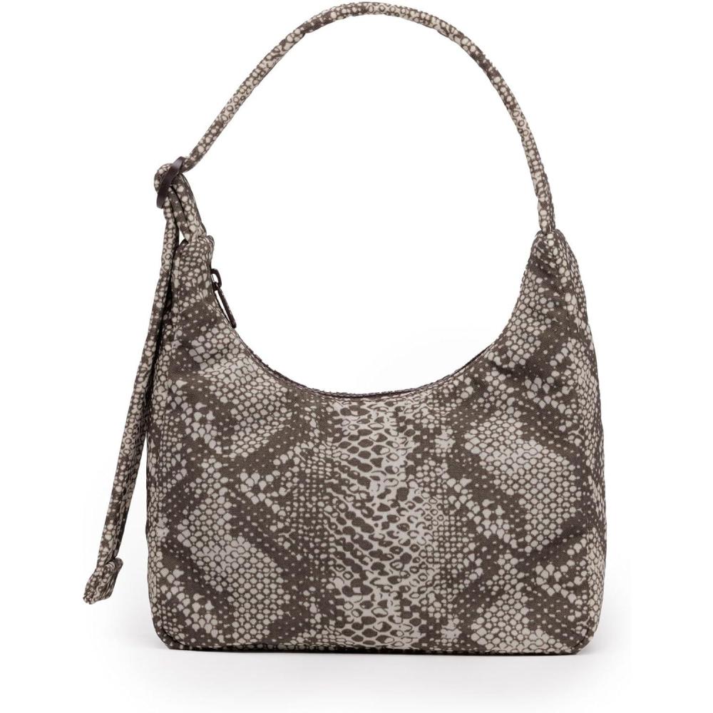 imageBAGGU Mini Nylon Shoulder Bag  Snakeskin
