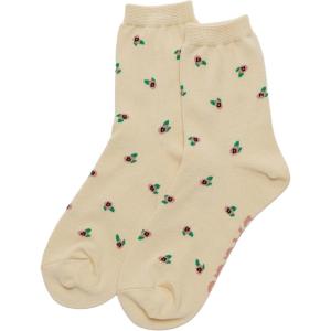 BAGGU Crew Sock(Cream Rosette)