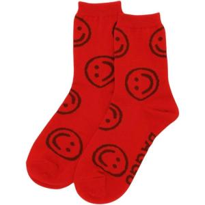 BAGGU Crew Sock(Red Happy)