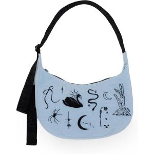 BAGGU Medium Nylon Crescent Bag – Embroidered Ballet Icons
