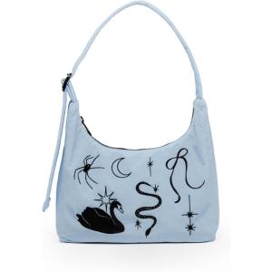 BAGGU Mini Nylon Shoulder Bag | Nylon(Embroidered Ballet Icons)
