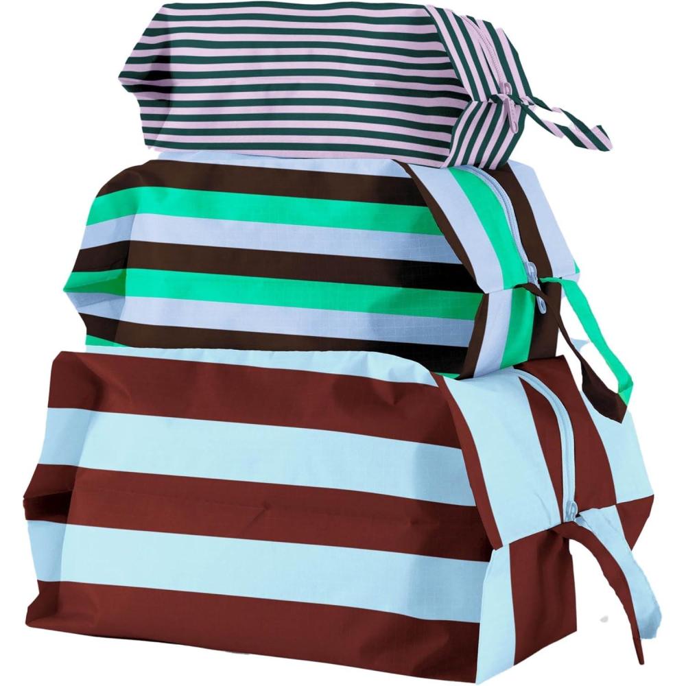 imageBAGGU 3D Zip Set  Stripe Mix