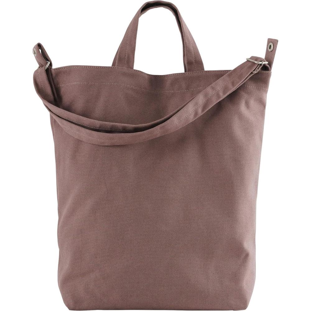 imageBAGGU Duck Bag Canvas Tote Essential Everyday Tote Spacious and RoomyPeppercorn