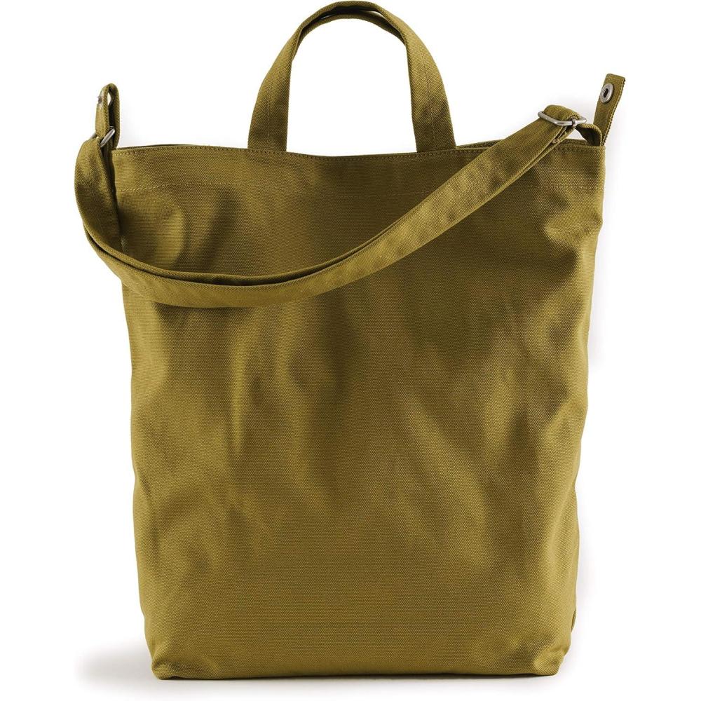 imageBAGGU Duck Bag Canvas Tote Essential Everyday Tote Spacious and RoomySpanish Olive