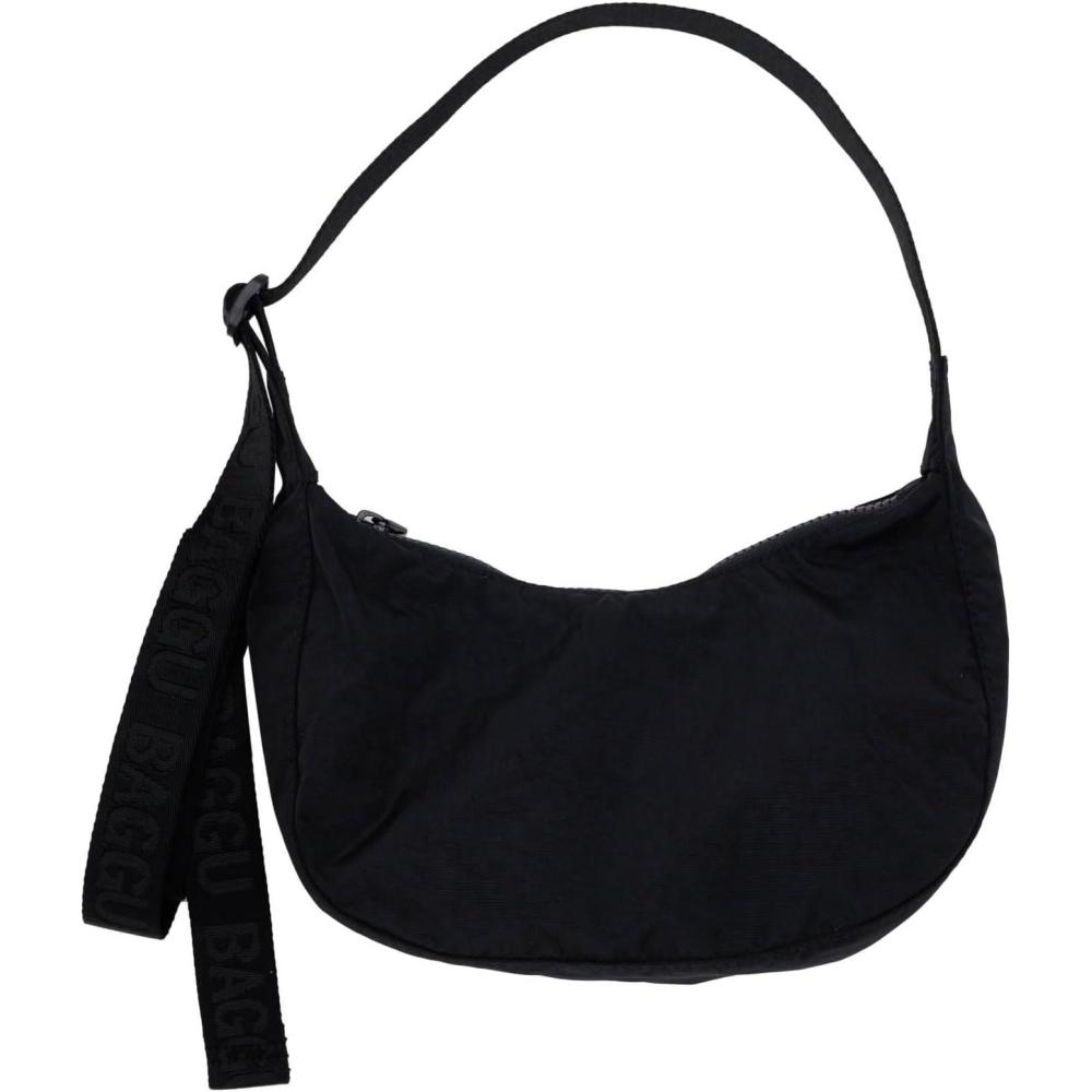 imageBAGGU Small Nylon Crescent BagBlack