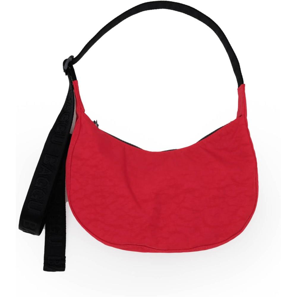 imageBAGGU Small Nylon Crescent BagCandy Apple