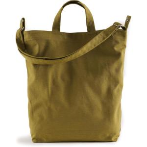 BAGGU Duck Bag Canvas Tote, Essential Everyday Tote, Spacious and Roomy(Spanish Olive)