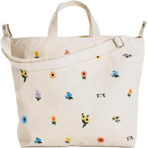 BAGGU Horizontal Zip Duck Bag(Embroidered Ditsy Floral)