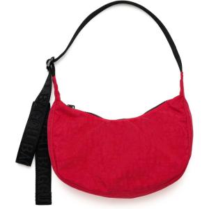 BAGGU Small Nylon Crescent Bag(Candy Apple 37″)