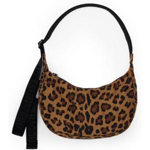 BAGGU Small Nylon Crescent Bag(Leopard)