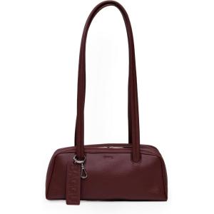 BAGGU Small Recycled Leather Bowler Bag – Mahogany