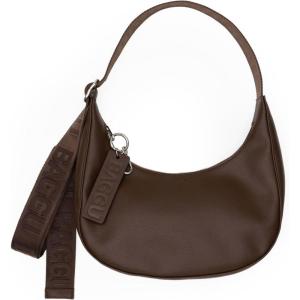 BAGGU Women’s Small Recycled Leather Crescent Bag(Brown)