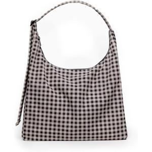 Baggu Nylon Shoulder Bag(Black & White Gingham)