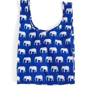 BAGGU Standard Reusable Shopping Bag, Ripstop Nylon Grocery Tote or Lunch Bag(Elephant Blue)