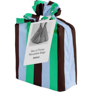 BAGGU Standard Set of 3 – Vacation Stripe Mix