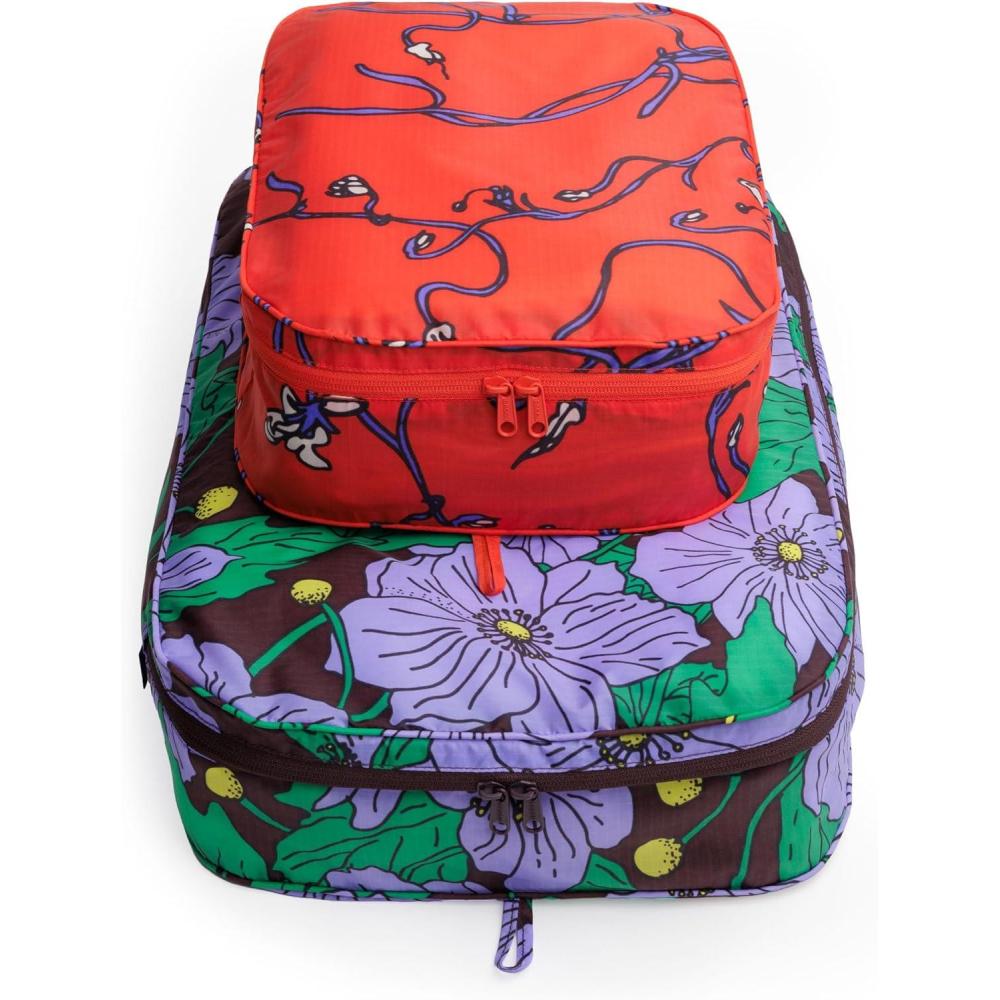 imageBAGGU Large Packing Cube Set  Carrots amp BerriesPoppy Mix