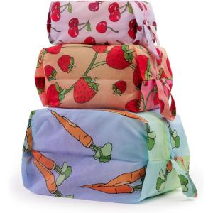 BAGGU 3D Zip Set(Straw Happy)