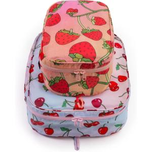 BAGGU Packing Cube Set – Leopard(Berries)