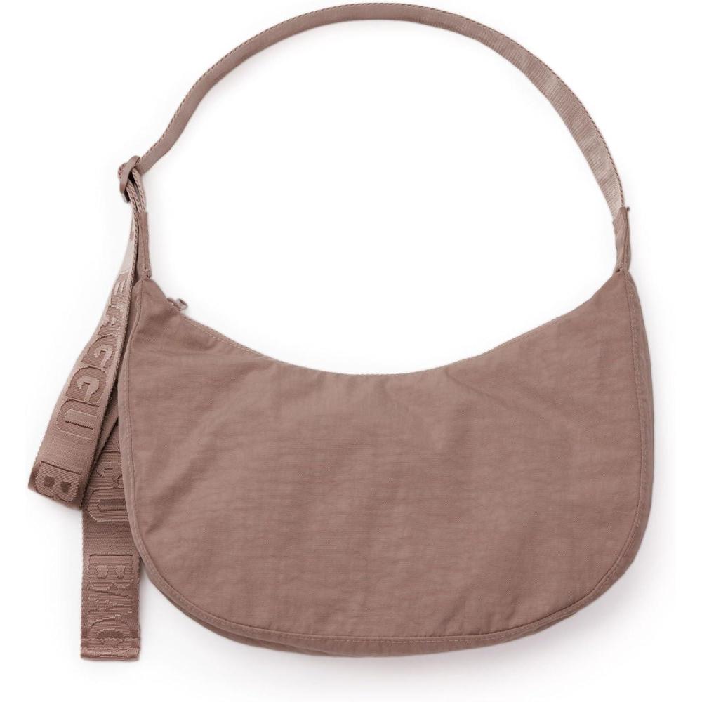 imageBAGGU Medium Nylon Crescent BagToasted Almond