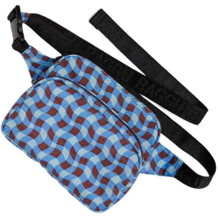 imageFanny Pack  Wavy Gingham Blue