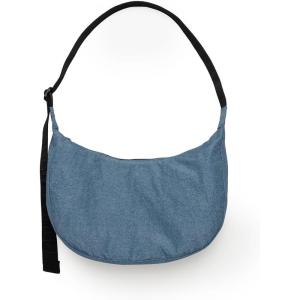 BAGGU Medium Nylon Crescent Bag – Digital Denim