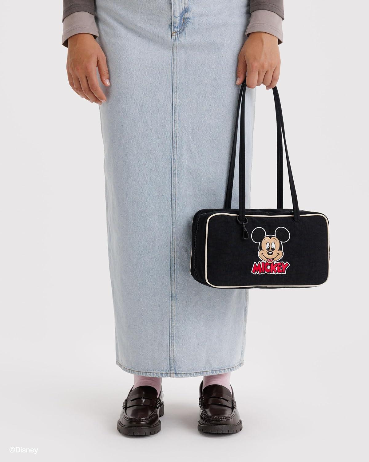 imageBAGGU Nylon Bowler BagEmbroidered Mickey Mouse Club