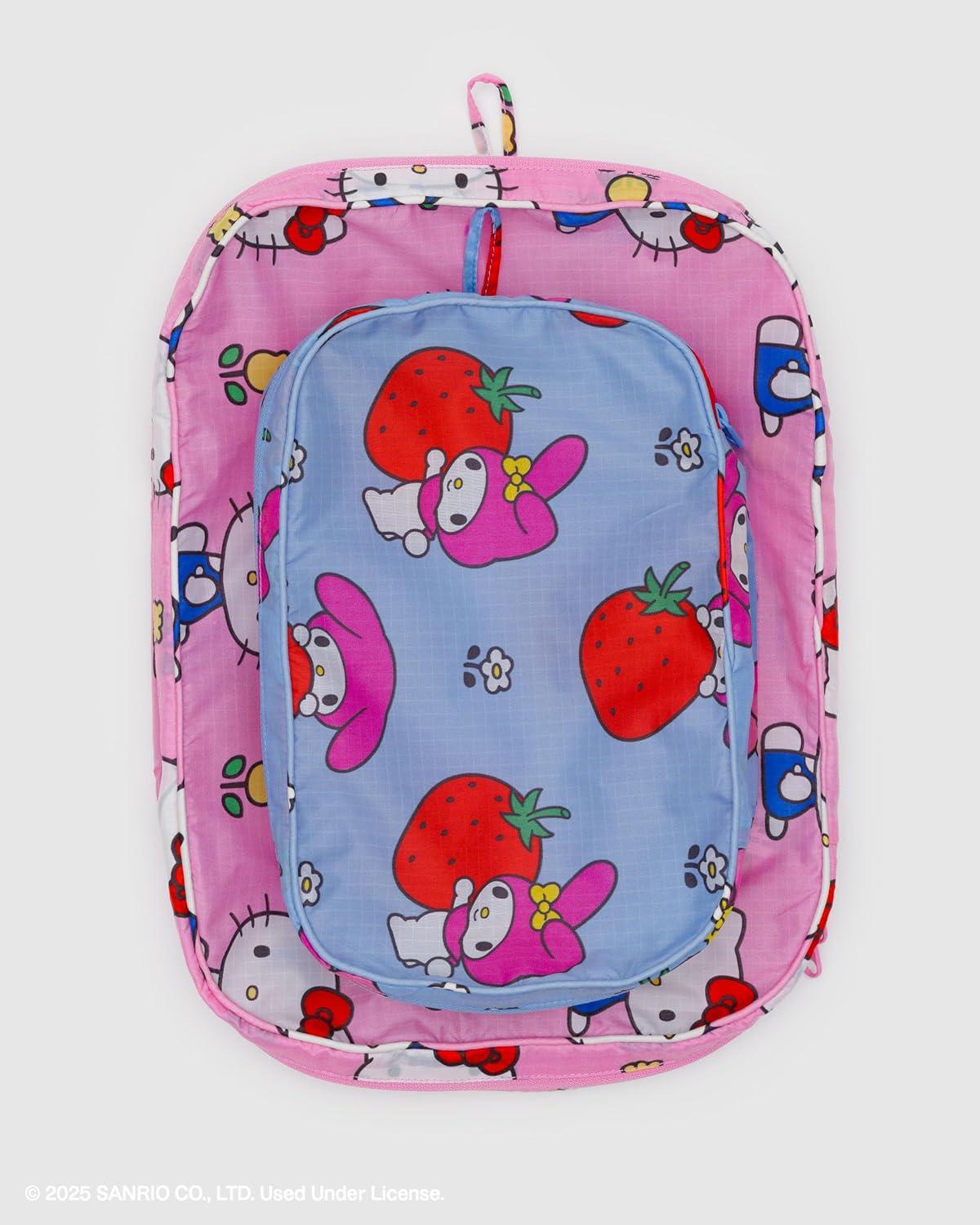 imageBAGGU Packing Cube Set Mickey amp MinnieHello Kitty and Friends Florals
