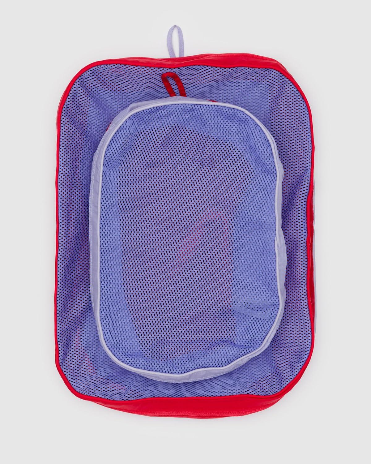 imageBAGGU Packing Cube Set Mickey amp MinnieMesh Berry Mix