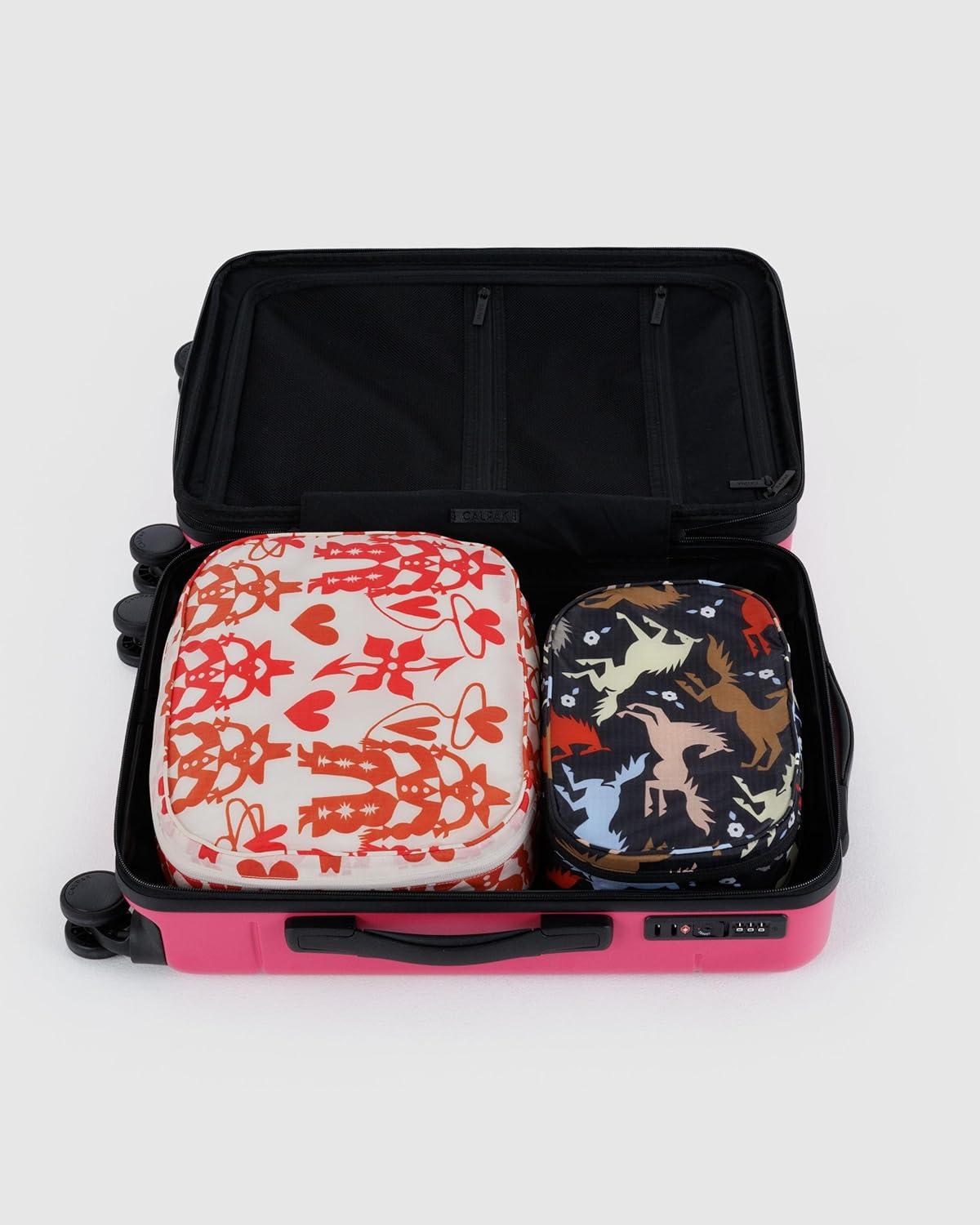 imageBAGGU Packing Cube Set Mickey amp MinnieWestern CutOuts