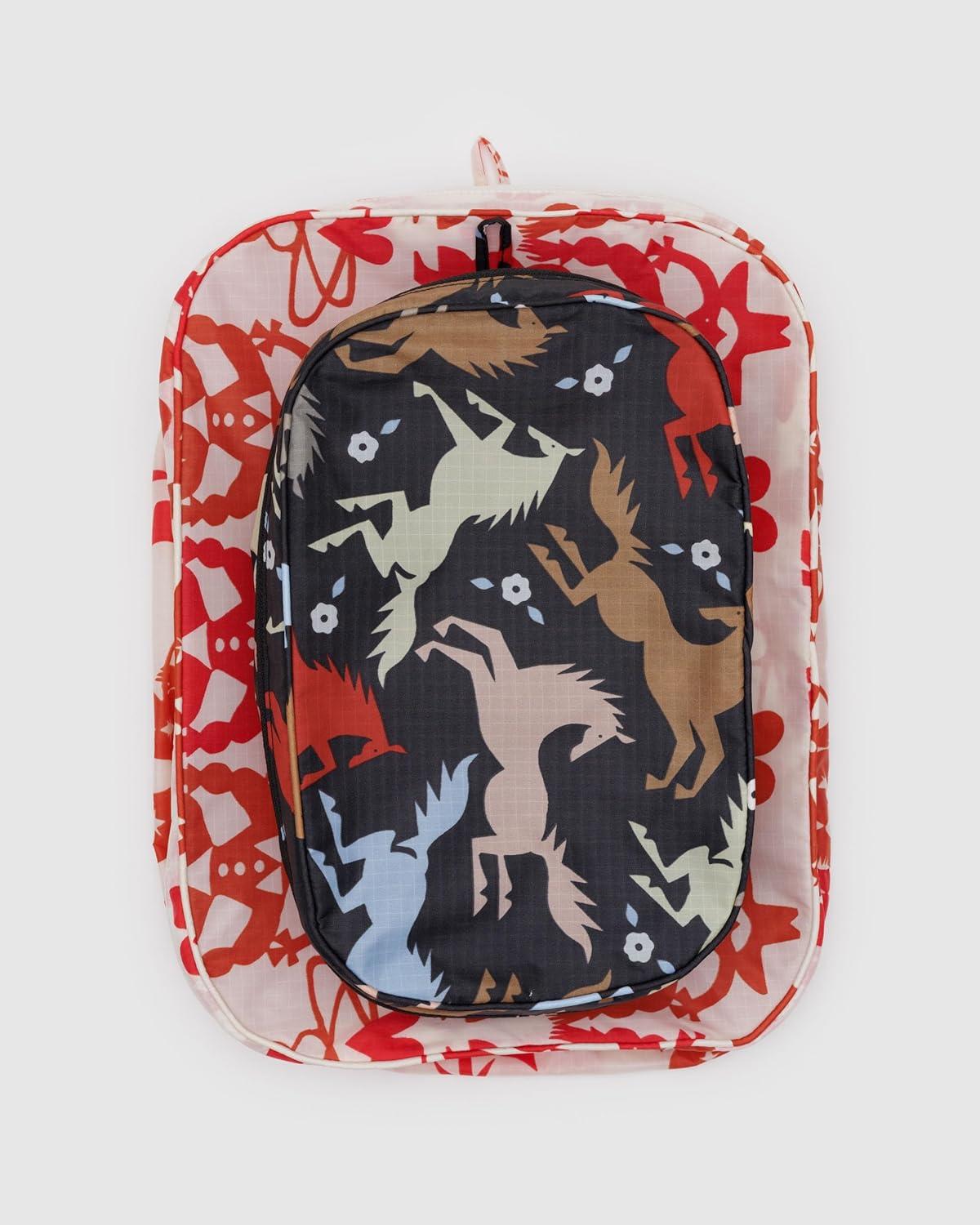 imageBAGGU Packing Cube Set Mickey amp MinnieWestern CutOuts
