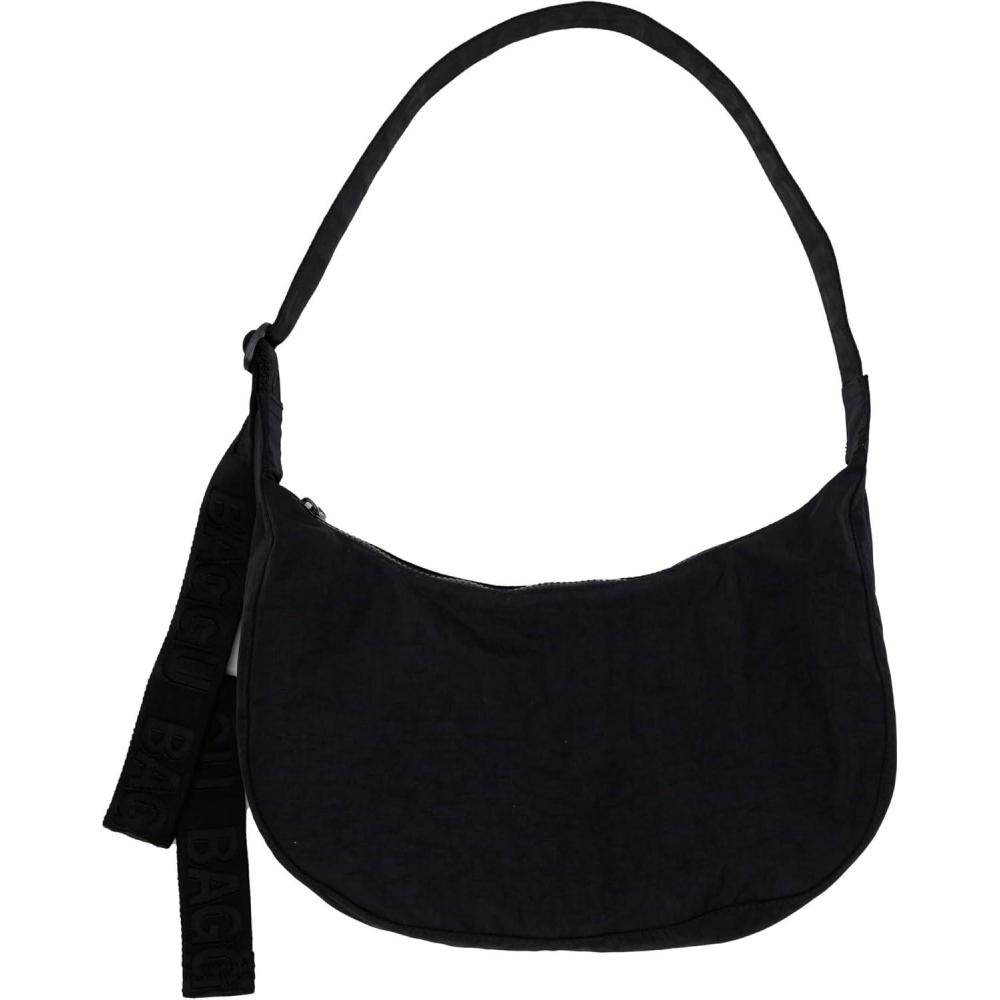 imageBAGGU Medium Nylon Crescent BagBlack