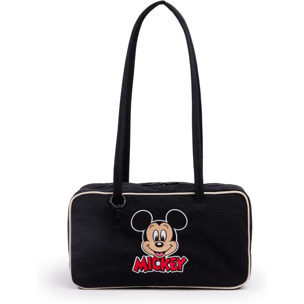 imageBAGGU Nylon Bowler BagEmbroidered Mickey Mouse Club
