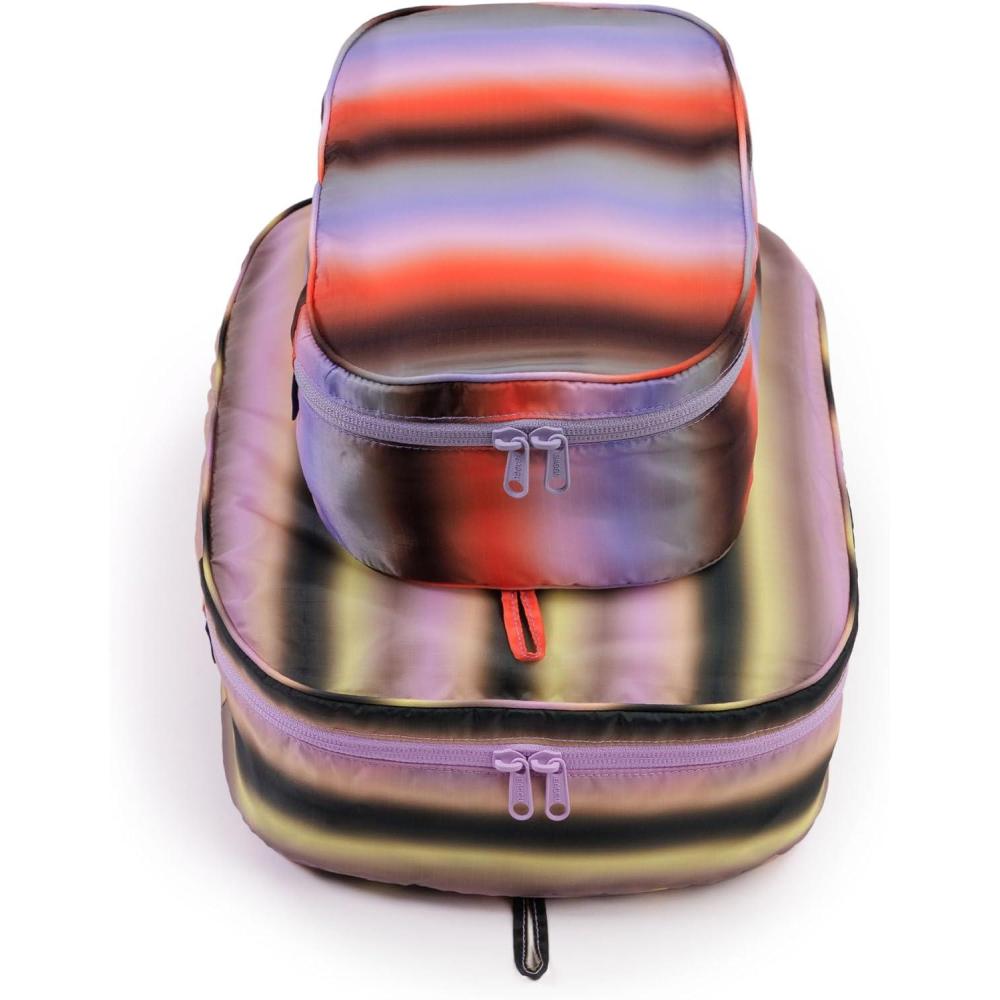 imageBAGGU Packing Cube Set Mickey amp MinnieGradient Stripes